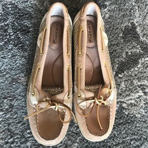 Gold Sperry Top-Siders